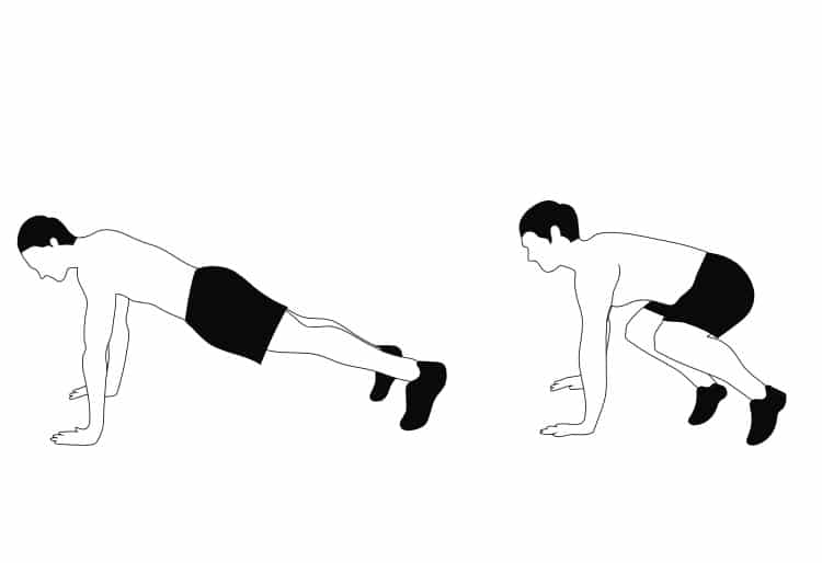 Halve burpees