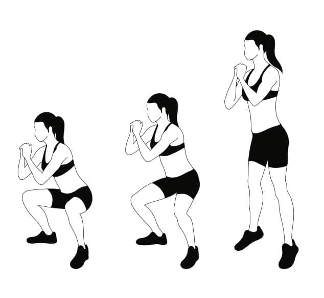 In Out Jump Squats Femmes